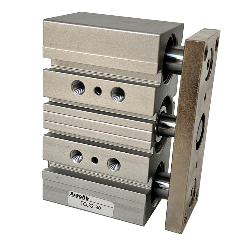 TCM/TCL Series Three-Rod Guide Pneumatic Cylinder - Three-Axis Pneumatic Slide Cylinder with Guide Rod