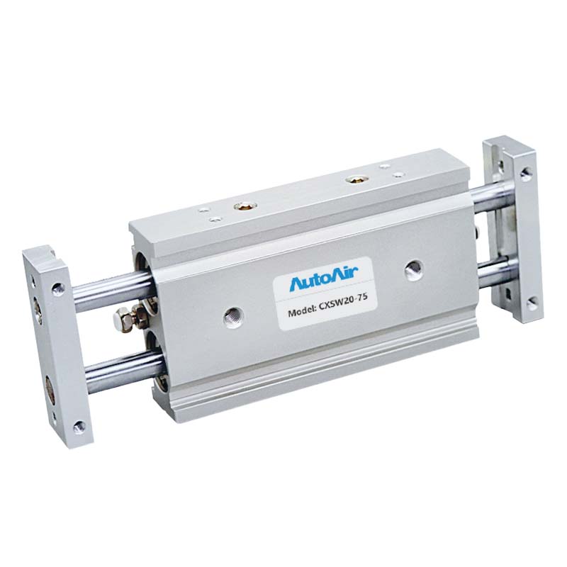 CXSW Series Dual Rod Pneumatic Slide Cylinders - China Twin Rod Guided Air Cylinders for Industrial Automation