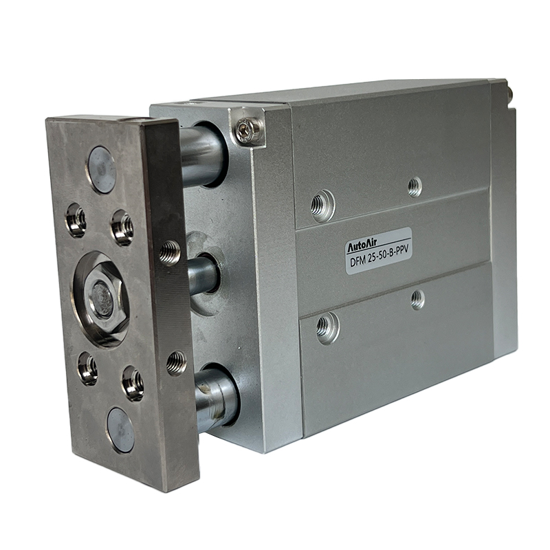 DFM Series Three-Rod Guide Pneumatic Cylinder - Three-Axis Pneumatic Cylinder with Guide Rod for Industrial Automation