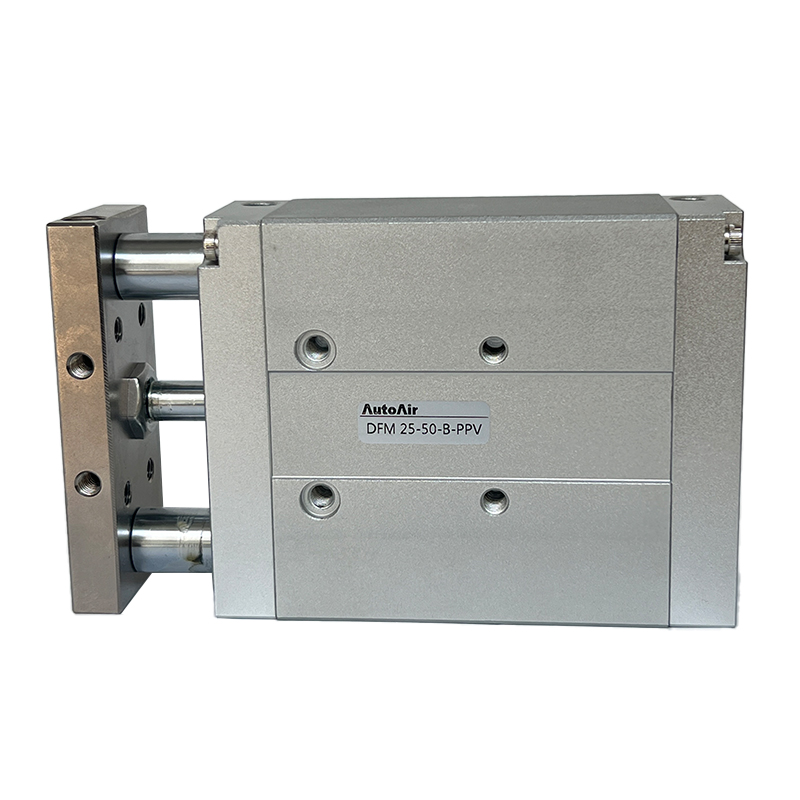 DFM Series Three-Rod Guide Pneumatic Cylinder - Three-Axis Pneumatic Cylinder with Guide Rod for Industrial Automation