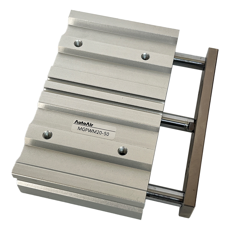 MGPW Compact Guide Cylinder - Wide Type Three-Rod Guide Pneumatic Cylinder /Three-Axis Pneumatic Cylinder with Guide Rod